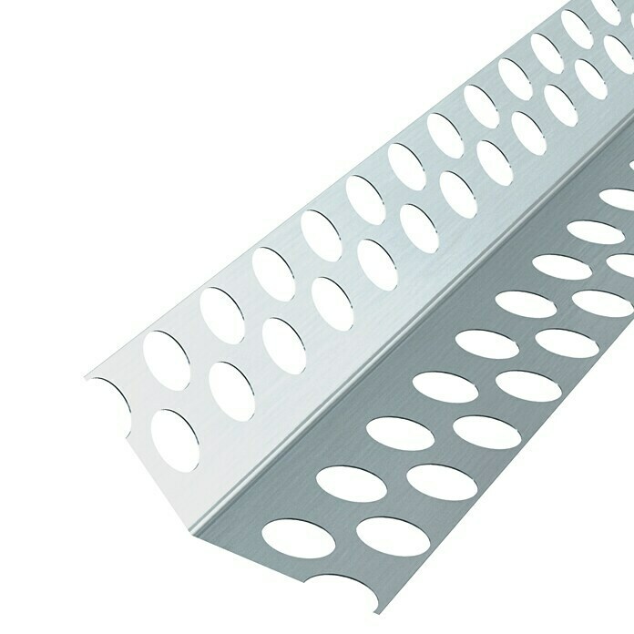 Probau Hoekprofiel voor gipsplaten (250 x 2,5 x 2,5 cm, Aluminium, Hoek: 135°)