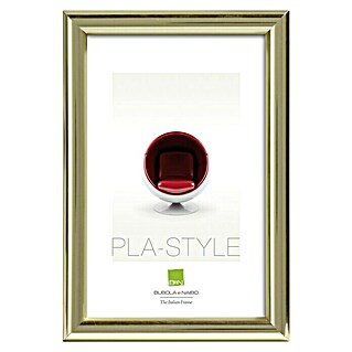 Okvir za sliku Pla-Style (Zlatne boje, 18 x 24 cm, Plastika)