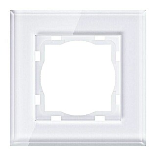 Voltomat ART Glas-Abdeckrahmen (Weiß, 1-fach, Unterputz)