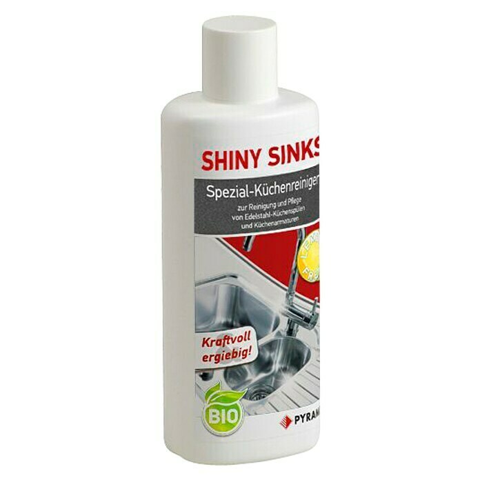 Pyramis Spülenpflege Shiny Sinks (200 ml, Edelstahlspülbecken)