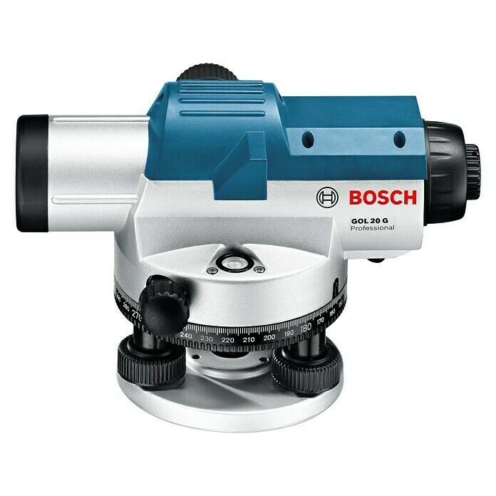 Bosch Professional Optisches Nivelliergerät GOL 20 G (Arbeitsbereich: Max. 60 m, Maßeinteilung: 1 gon (Horizontalkreis))