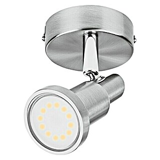Ledvance LED-Deckenstrahler (3 W, L x B x H: 80 x 80 x 130 mm, Nickel matt, Warmweiß)