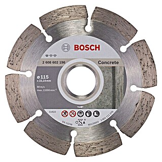 Bosch Professional Dijamantna rezna ploča Standard Concrete (Promjer rezne ploče: 115 mm, Prikladno za: Beton)