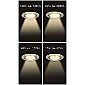 Tween Light Set de focos LED empotrables (3 x 5 W, Níquel mate, Blanco cálido, IP44)