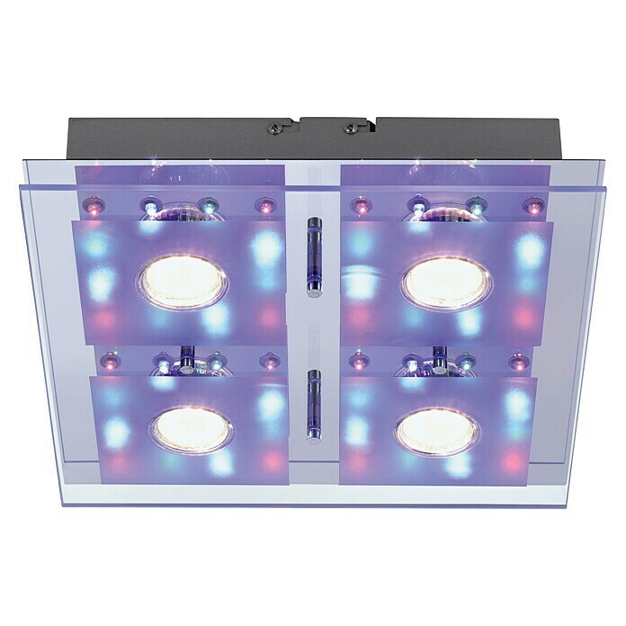 LED-Deckenleuchte (4 x 3 W/4 x 0,6 W, 300 x 300 mm, Warmweiß, GU10)