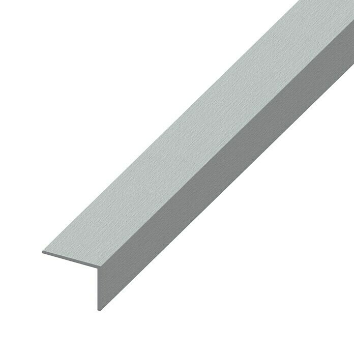 Kantoflex Winkelprofil (1.000 x 10 x 20 mm, Aluminium, Eloxiert, Edelstahloptik, Stärke: 1 mm)