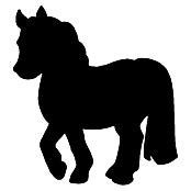 Kreidetafel (Pferd, 27 x 36 cm, Kreidetafel inkl. Kreidemarker)