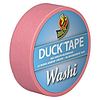 Duck Tape Kreativklebeband Washi (Bright Rose, 10 m x 15 mm)