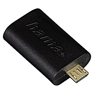 Hama USB-Adapter (USB-A-Kupplung, USB-Micro-B-Stecker, Vergoldete Kontakte)