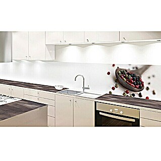 Resopal Küchenrückwand Fixmaß (Brown Pepper, 305 x 62 cm, Stärke: 15,4 mm, Holz)
