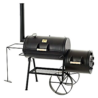 Joe´s Barbeque Smoker Tradition (Mit Rollwagen, Grillfläche Garkammer: 74 x 39 cm)