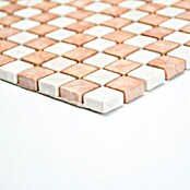 Mosaikfliese Quadrat MOS 15/1513R (30,5 x 32,2 cm, Rot, Matt)