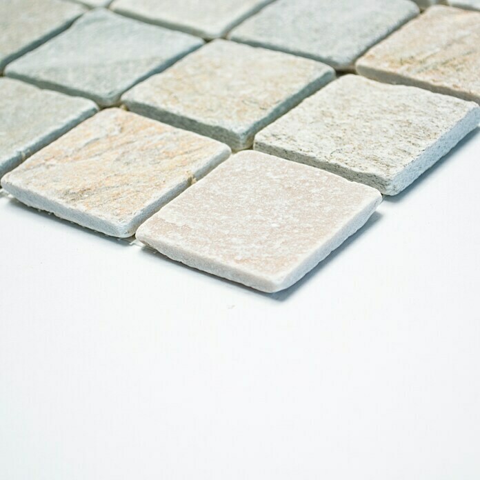 Mozaïektegel Quadrat XQM 001M (30,5 x 30,5 cm, Beige/Grijs, Mat)