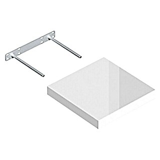 Regalux Wandboard XL4 (23,5 x 23,5 x 3,8 cm, Weiß Hochglanz, Belastbarkeit: 12 kg)