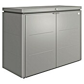 Biohort Garten-Aufbewahrungsbox Highboard 160  (Quarzgrau Metallic, 160 x 70 x 118 cm, Aluminium)