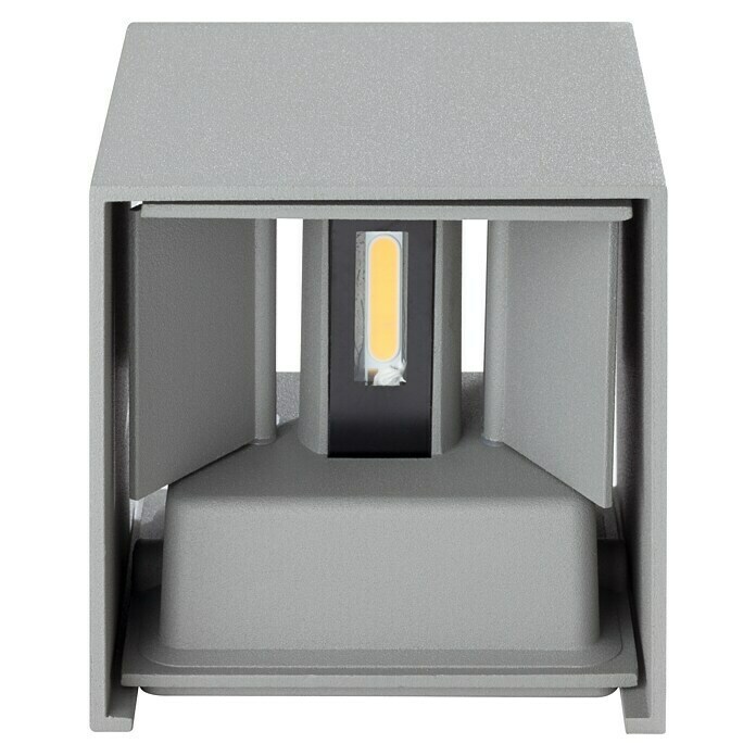 Starlux Led-wandlamp voor buiten Umea (8 W, Kleur: Antraciet, l x b x h: 10 x 10 x 10 cm, IP54, Hoekig)