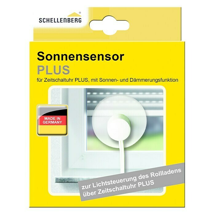 Schellenberg Sonnensensor Plus (Passend für: Schellenberg Zeitschaltuhr Plus, Kabellänge: 1,5 m)