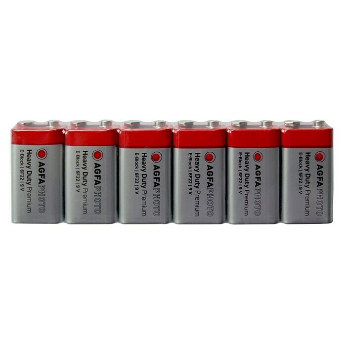 Baterije Heavy Duty (Blok od 9 volti, Cink-ugljik, 9 V, 6 kom)