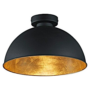 Reality Leuchten Okrugla stropna svjetiljka Jimmy (60 W, Ø x V: 310 mm x 19 cm, Crne boje, Zlatne boje, E27)