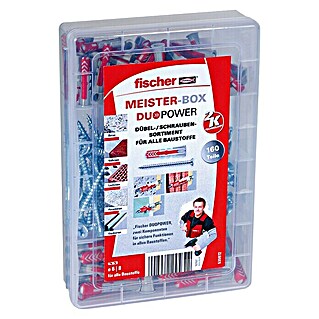 Fischer Meister-Box Schrauben- & Dübel-Set Duopower (Inhalt: 160 -tlg.)