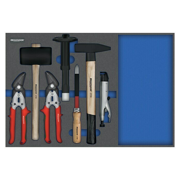 Matador Tool System Werkzeugsatz-Einlage Karosserie-Werkzeuge (7-tlg.)