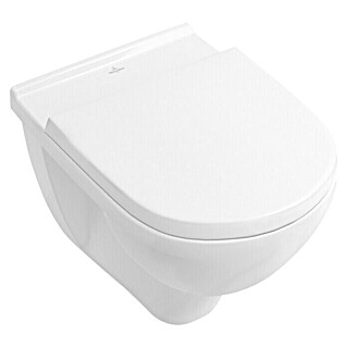 Villeroy & Boch Wand-WC Targa Style (Spülrandlos, Ohne Spezialglasur, Spülform: Tief, WC Abgang: Waagerecht, Weiß)