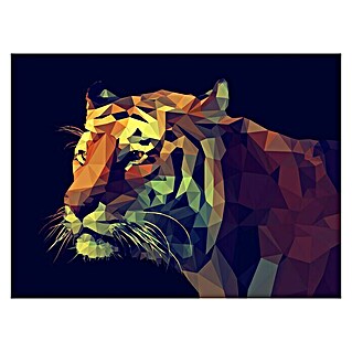 ProArt Young Living Leinwandbild Young Living (Colourful Tiger, B x H: 120 x 90 cm)