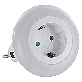 LeuchtenDirekt LED-Nachtlicht (0,6 W, Durchmesser: 8 cm, Warmweiß)