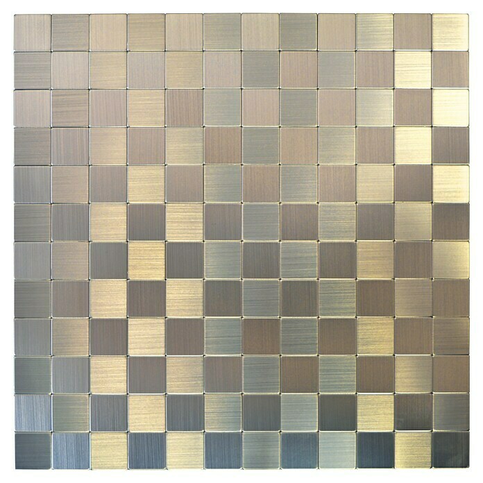 Zelfklevend mozaïek SAM 4MM25 (30,5 x 30,5 cm, Metaal, Zilver)