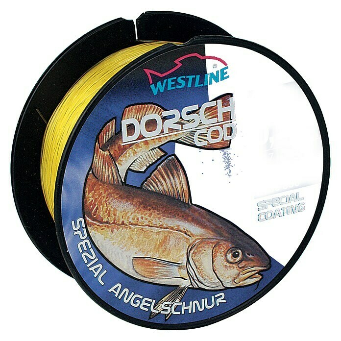 Westline Zielfischschnur (Zielfisch: Dorsch, Ø x L: 0,5 mm x 250 m, Tragkraft: 14,2 kg, Gelb Fluo)