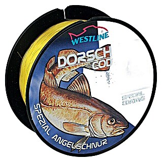 Westline Zielfischschnur (Zielfisch: Dorsch, Ø x L: 0,35 mm x 300 m, Tragkraft: 8,5 kg, Gelb Fluo)