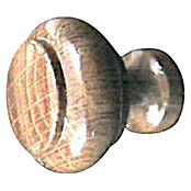 Möbelknopf (Ø x H: 40 x 30 mm, Nussbaumholz, Braun lackiert)