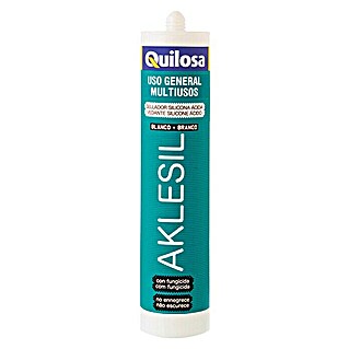Quilosa Silicona Aklesil  (Blanco, 280 ml)
