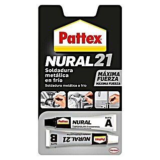 Pattex Adhesivo bicomponente Nural 21 metal (2 x 22 ml)