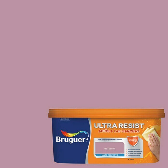 Bruguer Ultra Resist Pintura para paredes lila nocturno (4 l, Mate)