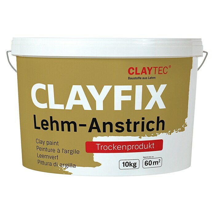 Claytec Lehm-Streichputz Clayfix (Kolumbagrau, 10 kg)