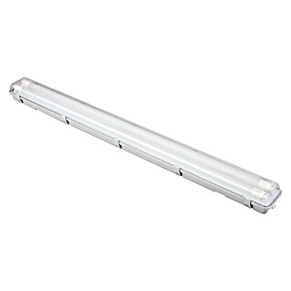 Voltolux LED-Feuchtraum-Lichtleiste (2-flammig, 2 x 18 W, L x H: 1 272 x 73 mm, Neutralweiß, IP65)