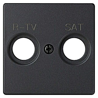 Simon 82 Tapa para mecanismo TV/SAT (Negro, Aluminio, En pared)