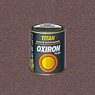 Oxiron Esmalte para metal (Rojo óxido, 750 ml, Efecto forja)