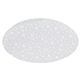 Briloner Plafón LED redondo Estrellas (40 W, Ø x Al: 495 mm x 9,6 cm, Blanco, Blanco cálido)