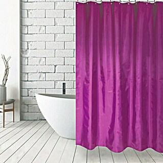 Venus Cortina de baño textil (An x Al: 180 x 200 cm, Violeta)