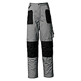 Industrial Starter Pantalones de trabajo Stretch (Algodón: 97%, Spandex: 3%, L, Gris/Negro)