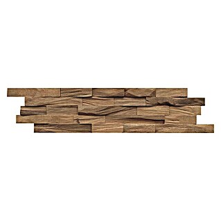 Indo Holzpaneel 3D Wall Beachwood Nature (Walnuss, 610 x 150 x 10 mm, 10 Paneele)