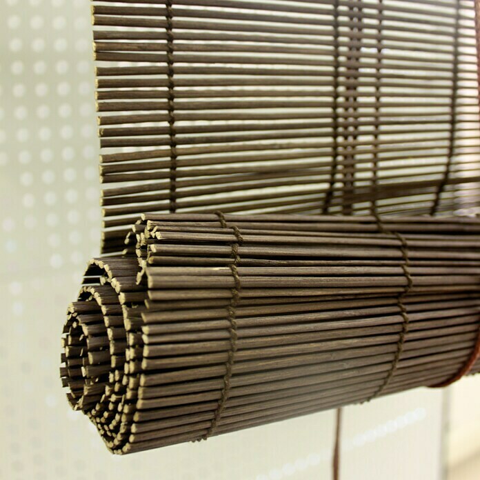 Estor de bambú Basic (An x Al: 120 x 180 cm, Chocolate)
