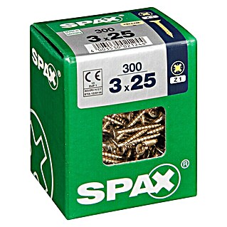 Spax Universele schroef (3 x 25 mm, Voldraad, 300 st.)