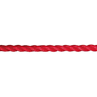 Stabilit PP-Seil Meterware (Durchmesser: 14 mm, Polypropylen, Rot, 3-schäftig gedreht)