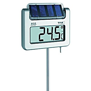 TFA Dostmann Gartenthermometer 'Avenue' Digital Solar (Digital, Breite: 40 mm)