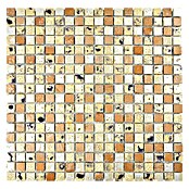 Mosaikfliese Quadrat XAM 57 (30 x 30 cm, Gold/Bronze)
