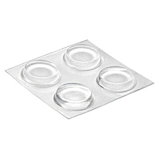 Inofix Adhesivo antideslizante 4053-2 (Diámetro: 19 mm, Transparente, Pegado, 4 piezas)