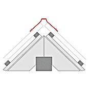 Probau Dachfirst Gerade PP12 (Terrakotta, Länge: 100 cm, Stahlblech)